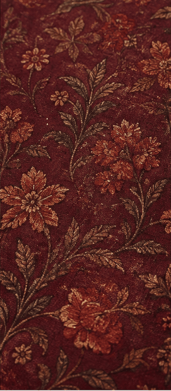 Maroon Printed Flared Gown with Dupatta, view 5